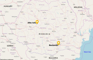 Alba Iulia location, Romania map