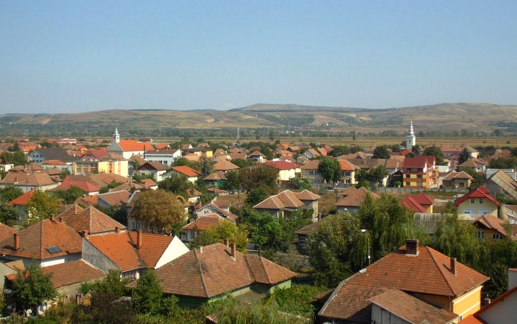 Alba Iulia city, seen from Fortress