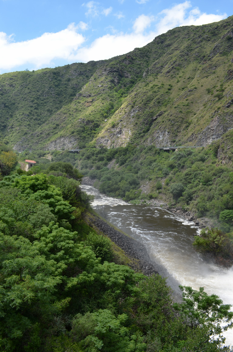 The Suquía River after the San Roque Dam