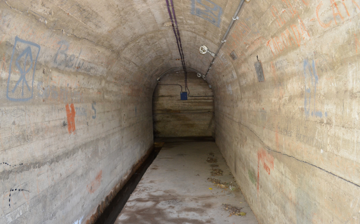 Tunnel under San Roque dam wall