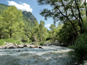 Struma river between mountains