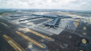 Istanbul Airport runway under construction
