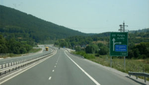 Struma Highway, trace in service near Pernik City
