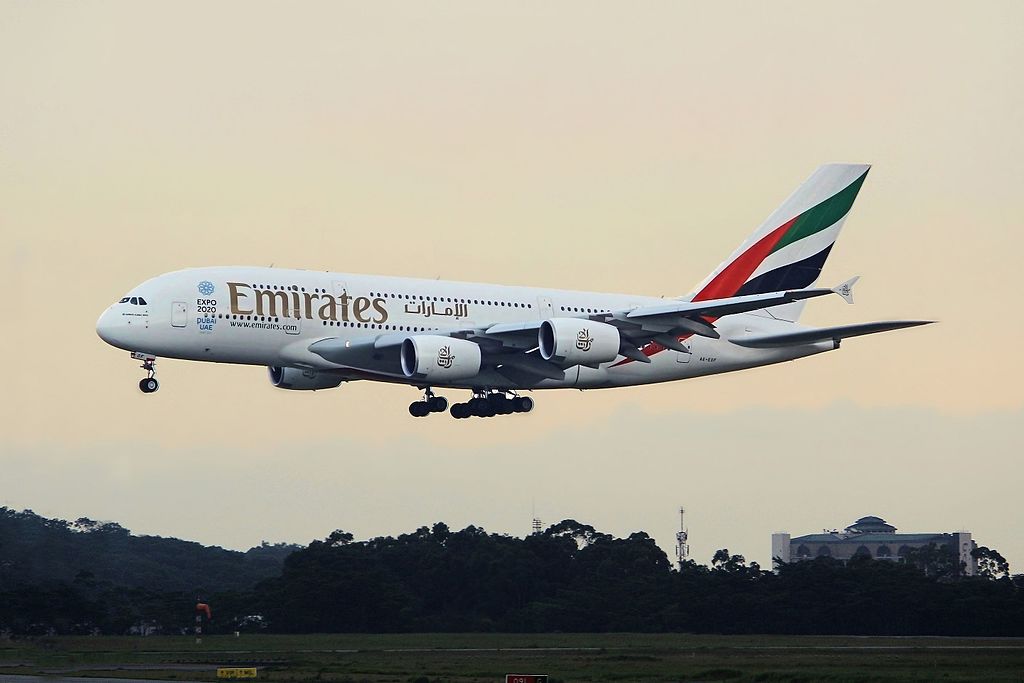 Airbus A380 of Emirates