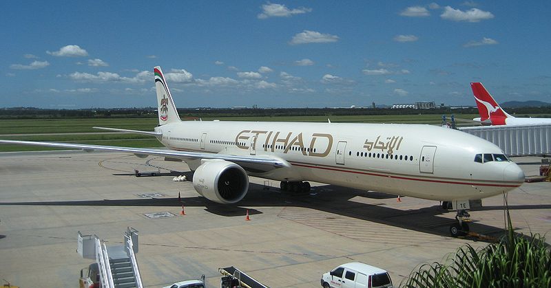 Boeing 777-300ER belonging to Etihad