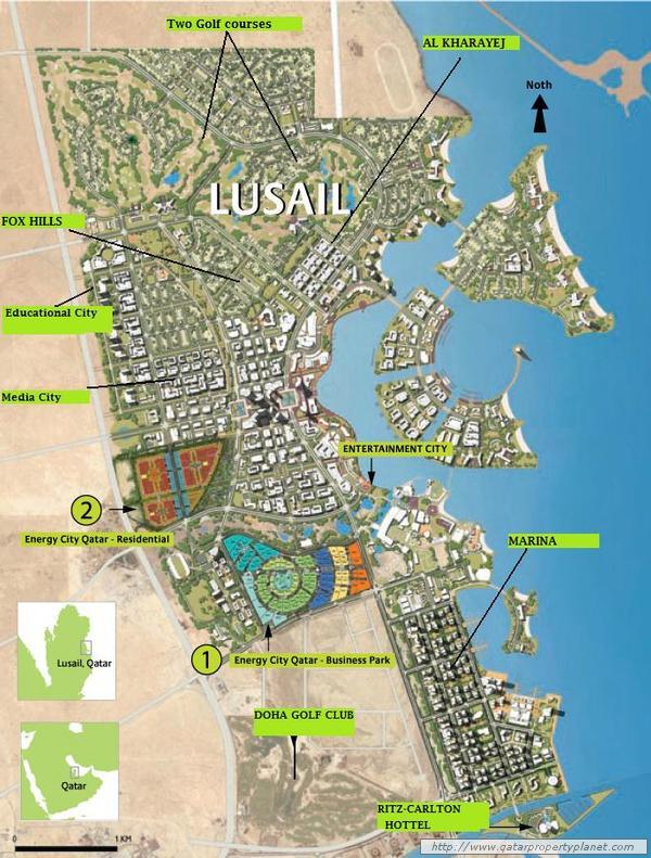 Lusail project map
