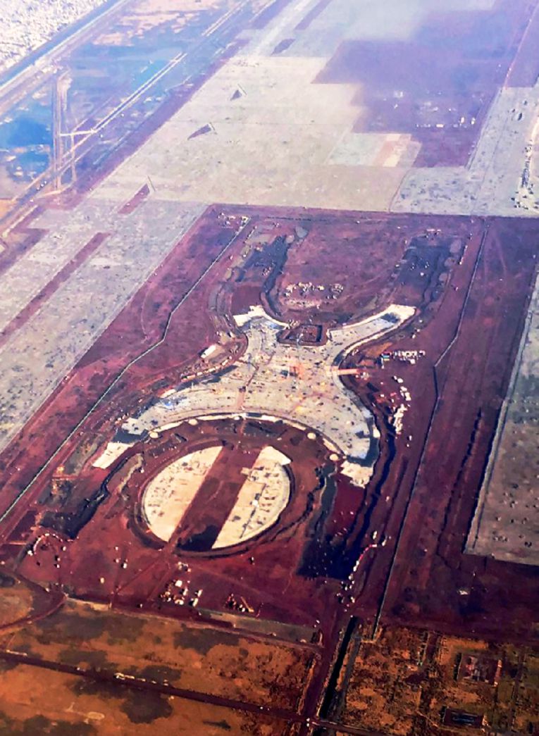 New airport of Mexico city under construction, February 2018