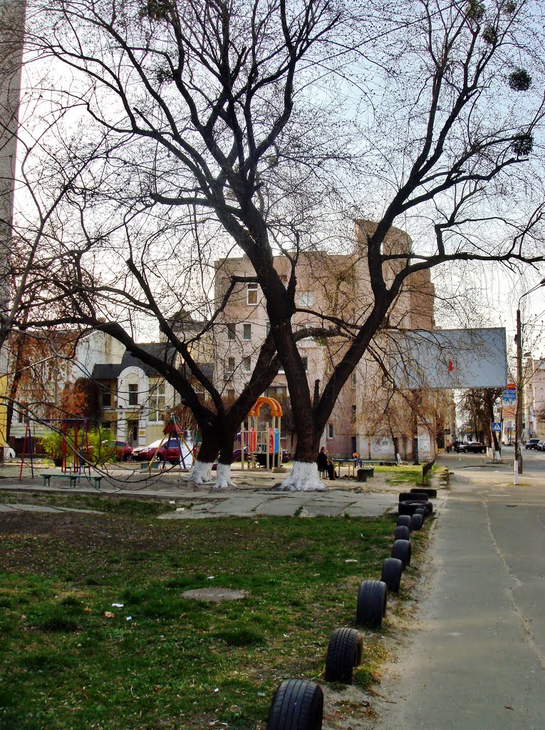 Small park in Podil