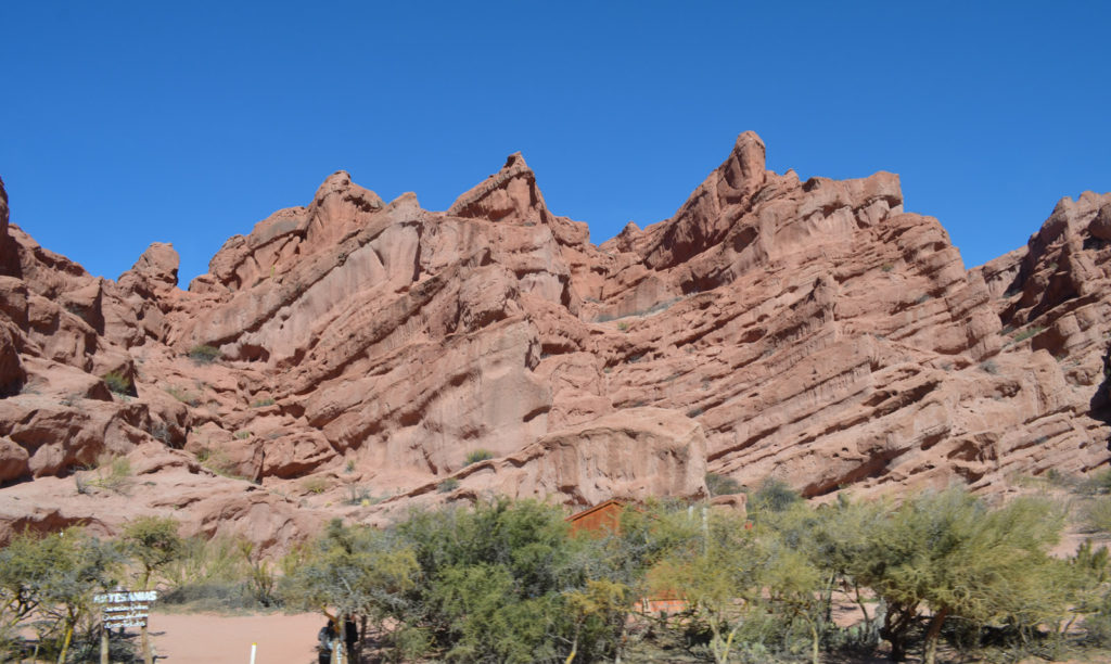 red rocks in Quebrada