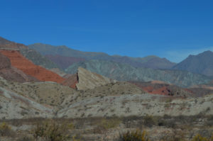purple, violet, white, red,oragne mountains