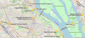 Посещенные места возле Майдана Незалежности, Киев