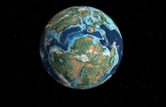 An interactive map shows you where your city was millions of years ago