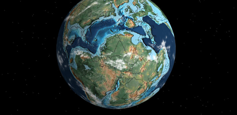 An interactive map shows you where your city was millions of years ago