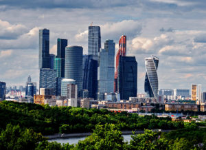Moscow City buildings